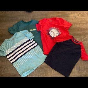 4 Boys Cat & Jack size 6/7 tee shirts